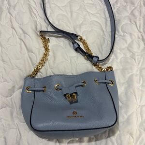 Michael Kors Blue Leather Shoulder Bag